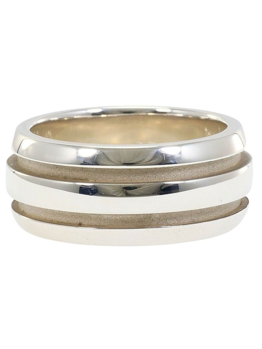 Tiffany & Co Grooved 925 Sterling Silver Ring